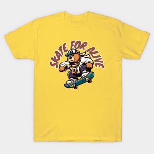 Bear on Board: Skate for Life T-Shirt